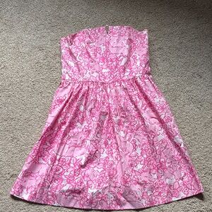 Lilly Pulitzer Pink Floral Casual Dress